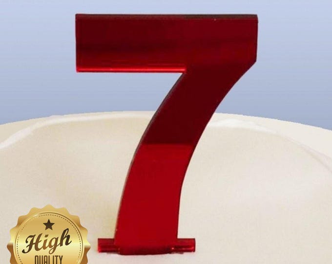 Birthday Ages Number Cake Toppers - Custom Sizes, Colours & Styles