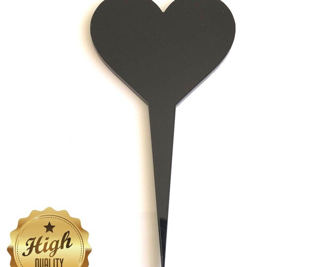 Heart Cake Toppers & Cup Cake Toppers - Several Colour Options Available, Any Bespoke Style Made, Crafting Customised