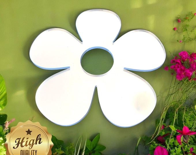 Daisy Shaped Mirrors for Decorating & Crafting, Custom colours, sizes