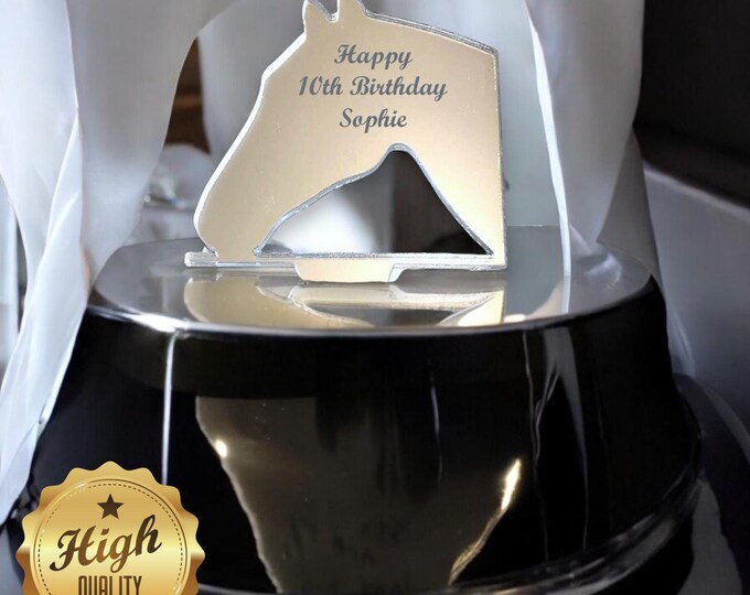 Horse Head Cake Toppers: Custom Acrylic Cupcake Decorations