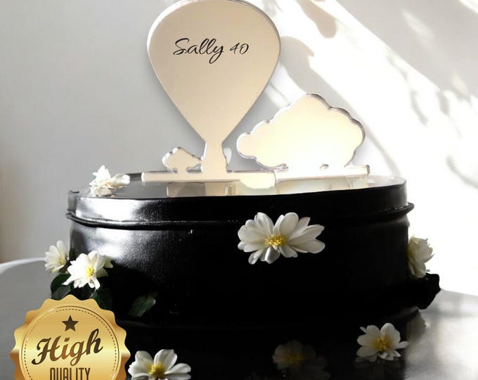 Hot Air Balloon Cake Toppers - Custom Colours, Bespoke Styles Made, Engraving Services