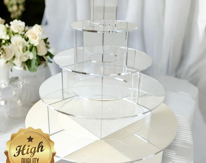 Custom Acrylic Canape Stand: High Tea Party Display