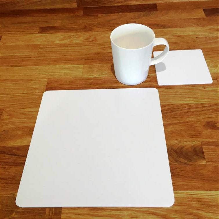 Square Placemats & Coasters Many Colour Gloss Finish Matt Colour