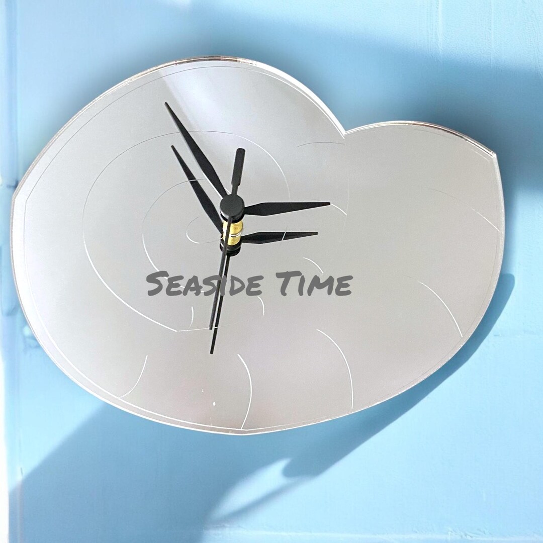 Nautilus Shell Shaped Clocks - Custom Colours/woods, Bespoke Shapes ...