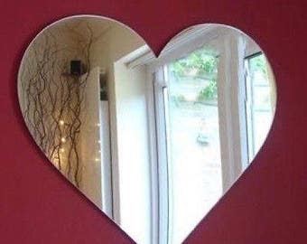 Heart Shaped Mirrors, Bespoke Shapes Made