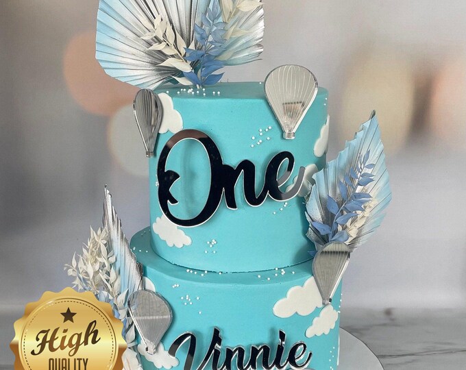 Bespoke, Age, Name and Three Emblems/embellishments of your choice - Many Colour Choices - Bespoke Designs Made