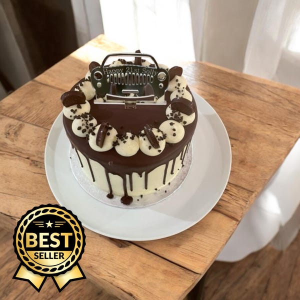 Personalized Acrylic Car Cake Topper: Custom Sport Design