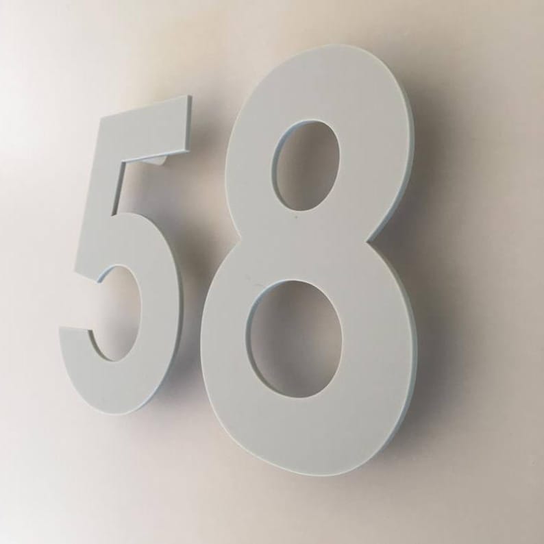 Floating House Numbers With Fixings Several Colours and Etsy Australia