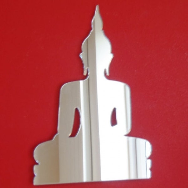 Buddha Mirror - 5 Sizes Available.  Also available in packs of 10 Craft Size, Bespoke Shapes Made