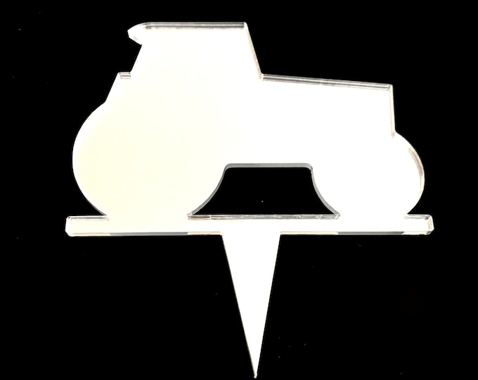Tractor Cupcake Toppers: Eco-Friendly Acrylic, Reusable Decor