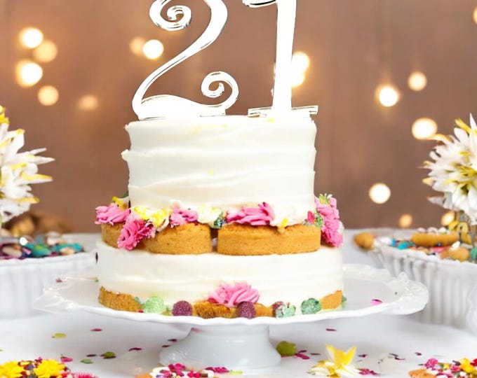 Birthday Ages Cake Toppers - Custom numbers, styles and colours made