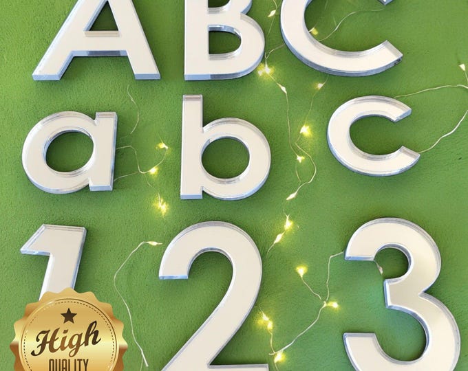 Custom Acrylic Mirror Letters & Numbers: Craft DIY, Personalized Decor