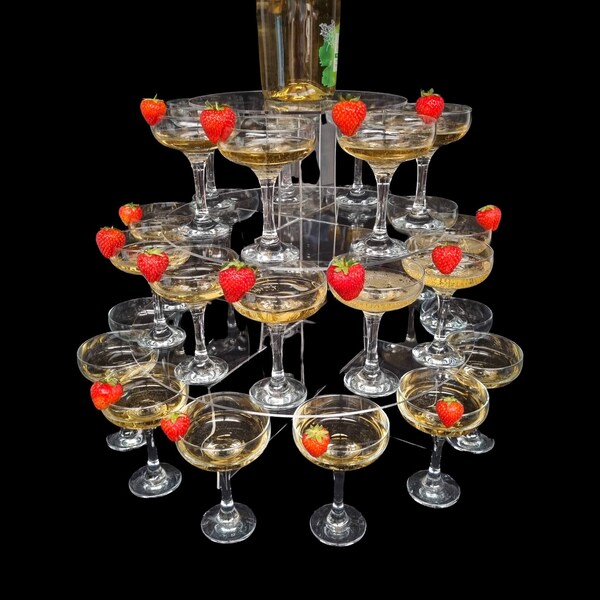 Wedding / Party Cocktails Display Stands for Coupe glasses. Bespoke Designs Made