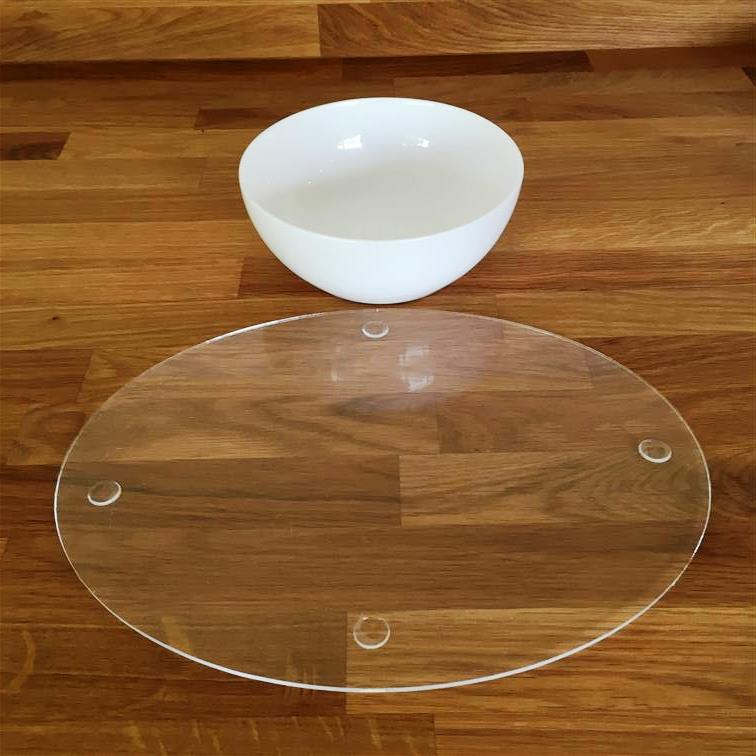 Oval Placemats & Coasters in Clear Gloss Finish Acrylic 3mm Etsy