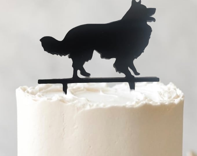 Custom Dog Breed Cake Topper: Personalized Birthday Anniversary Decor