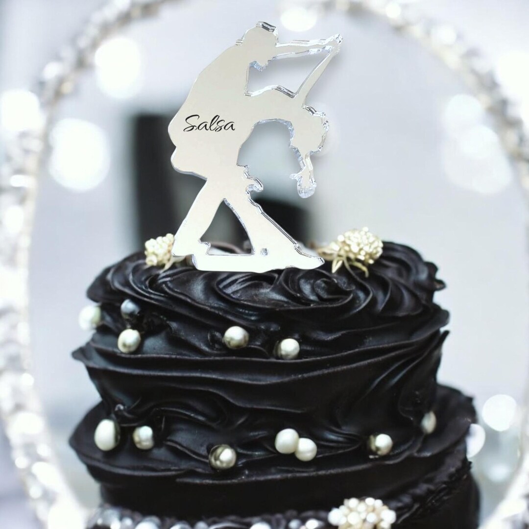 Salsa Dance Cake Topper: Custom Acrylic Wedding Decoration - Etsy