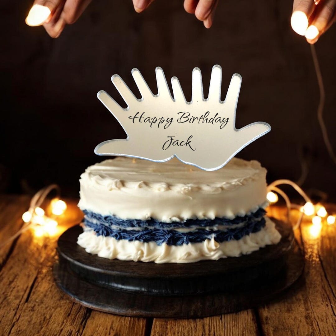 Hands Shaped Cake Toppers - Custom Colours , Bespoke Styles Made - Etsy