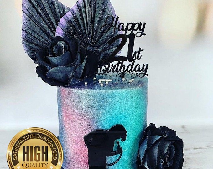 Musical notes & singer Cake Toppers, Several Colour Options Available, Any Bespoke Style Made