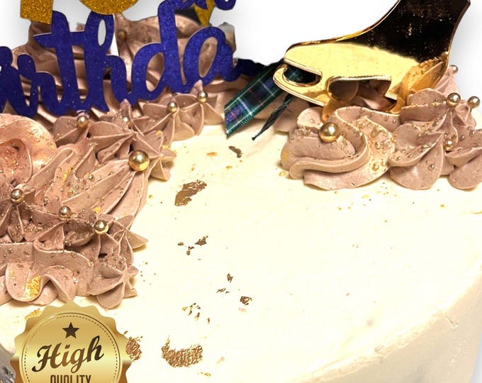 Ice Skate Cake Toppers in Many Colour Choices & Custom Engraving, custom shapes made.