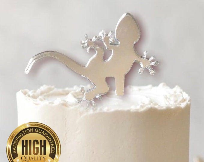 Gecko Shaped Cake Toppers & Cup Cake Toppers - Several Colour Options Available, Any Bespoke Style Made, Crafting Customised