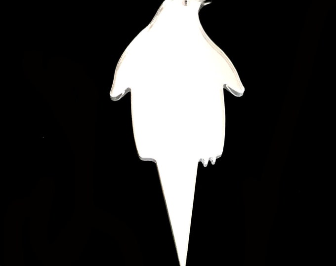 Penguin Cake Toppers: Recycled Acrylic Cupcake Decorations