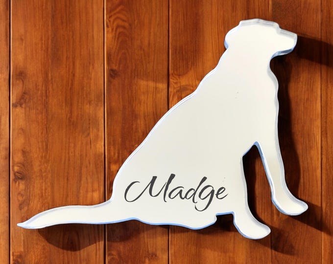 Custom Dog Breed Acrylic Mirror: Personalized Pet Silhouette (Up to 40cm)