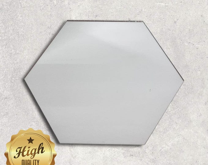 Hexagon Acrylic Craft Mirrors: Shatterproof, Laser Cut Edges