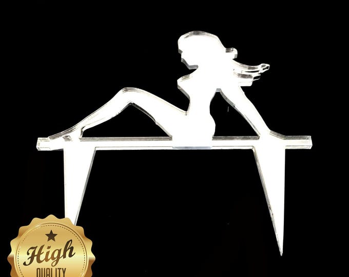 Custom Acrylic Cake Topper: Trucker Mascot, Eco-Friendly, Bespoke Design