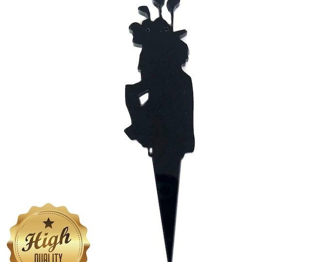 Golf Clubs Shaped Cake Toppers & Cup Cake Toppers - Several Colour Options Available, Any Bespoke Style Made, Crafting Customised