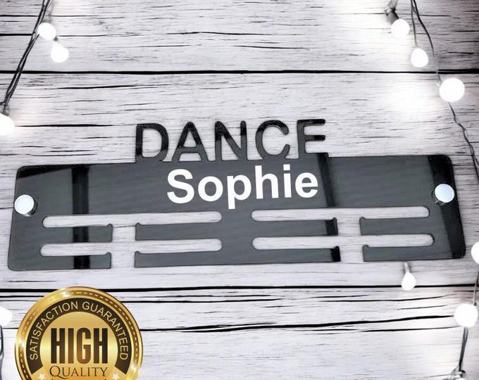 Dance Medal Hangers, With Customised Name, Sport, Colours & Woods, Includes all Fixings, Large Sizes Made