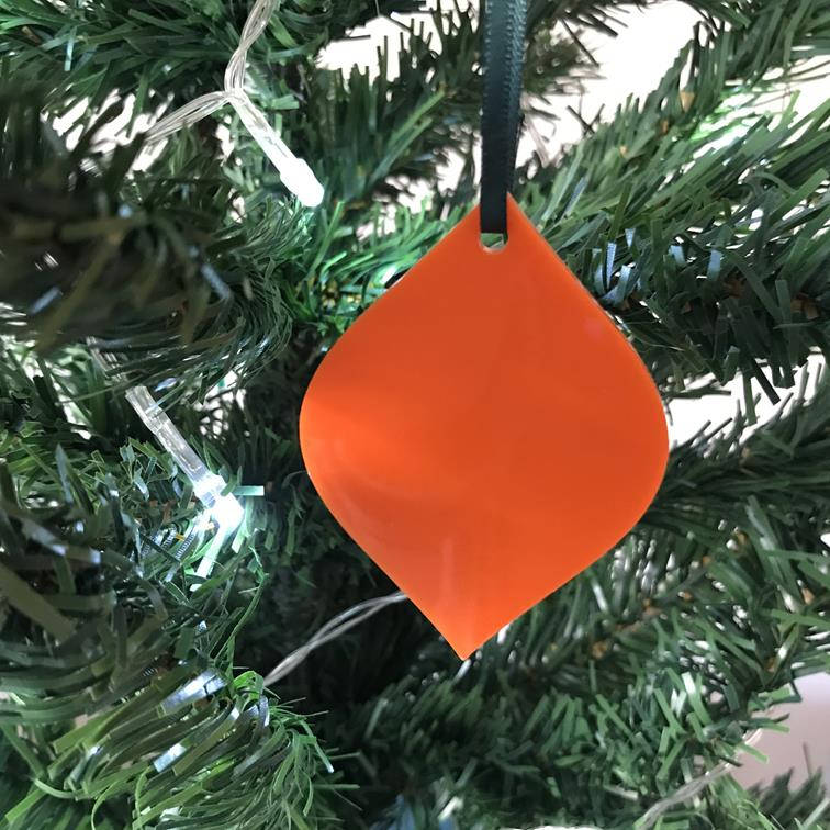 Diamond Bauble Xmas Tree Decorations In White Red Lime Green Or Orange Pack Of 10x7cm Or 4x14cm