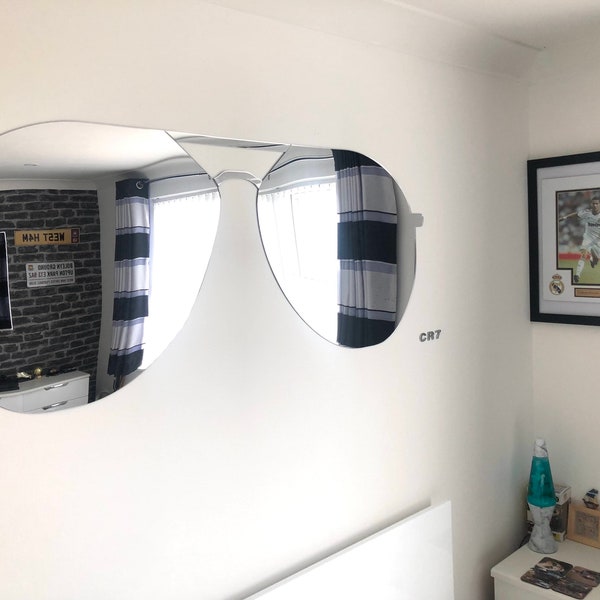 Sunglasses Shaped Mirrors (different sizes available), Bespoke Shapes Made