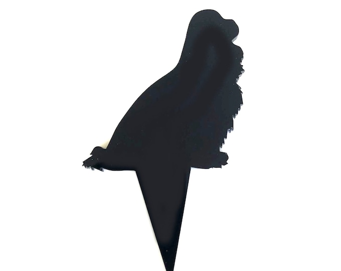 King Charles Spaniel Cake Topper: Custom Acrylic Dog Cupcake Decorations