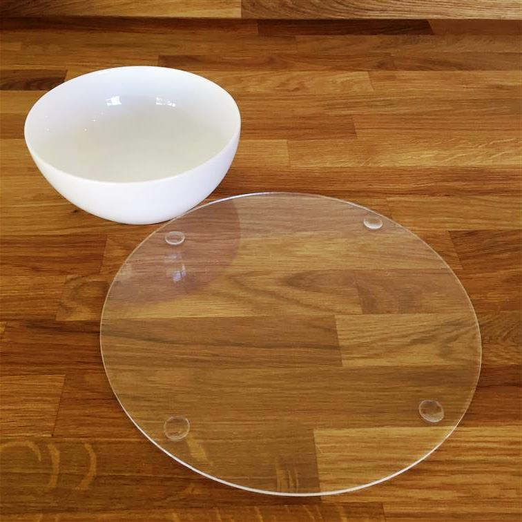 Round Placemats & Coasters in Clear Gloss Finish Acrylic 3mm Etsy