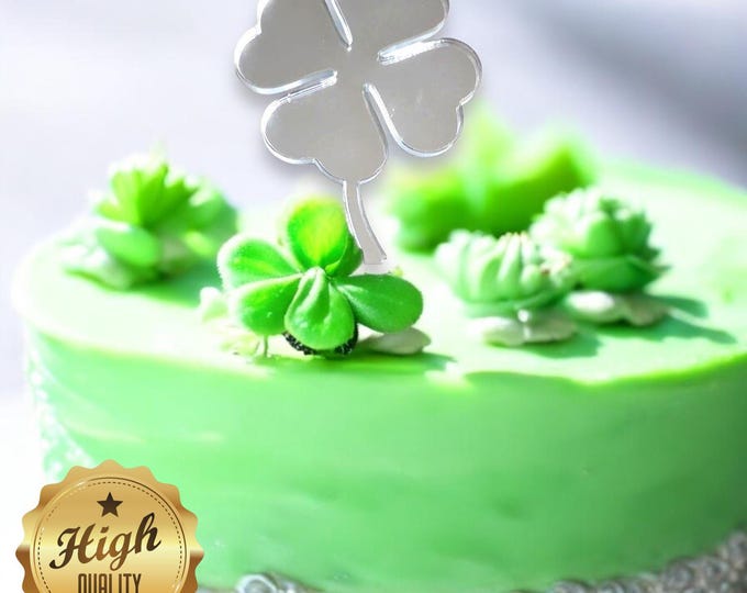 Lucky Clover Shaped Cake Toppers & Cup Cake Toppers - Several Colour Options Available, Any Bespoke Style Made, Crafting Customised
