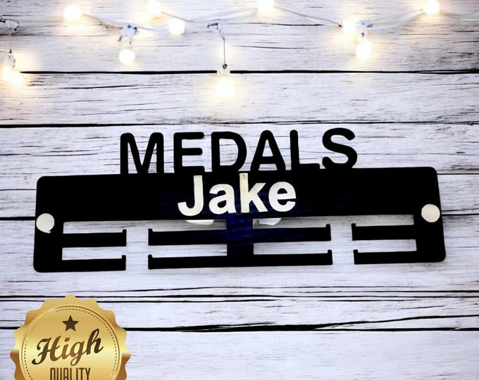 Named Medal Hangers, With Customised Name, Sport, Colours & Woods, Includes all Fixings, Large Sizes Made