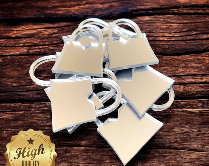 Handbag Acrylic Crafting Mirrors: Custom Colors & Sizes, Pack of 10