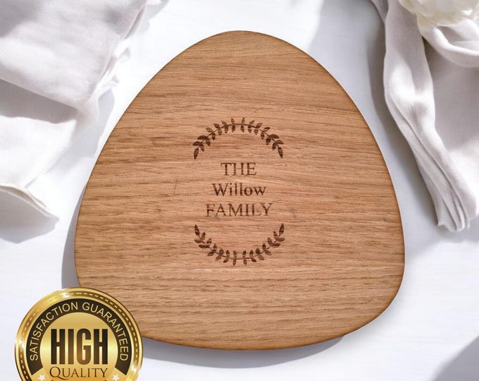 Pebble Placemats & Coasters - Wood Finish Options, Custom Sizes, Shapes, Colours, Engraved or Plain