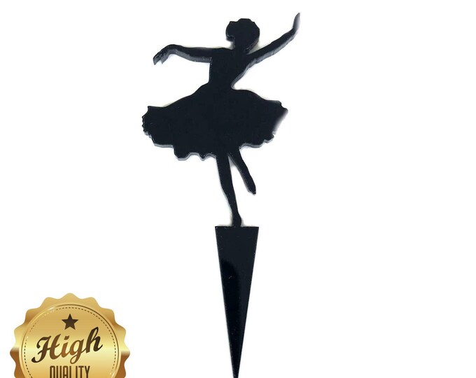 Dancing Ballerina Shaped Cake Toppers & Cup Cake Toppers - Several Colour Options Available, Any Bespoke Style Made, Crafting Customised