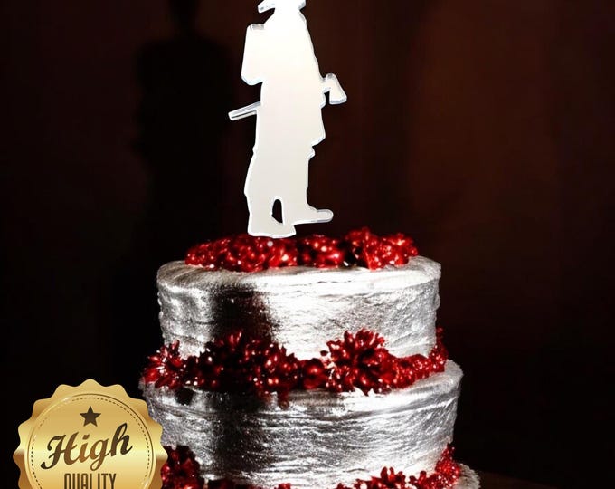 Fireman Shaped Cake Toppers & Cup Cake Toppers - Several Colour Options Available, Any Bespoke Style Made, Crafting Customised