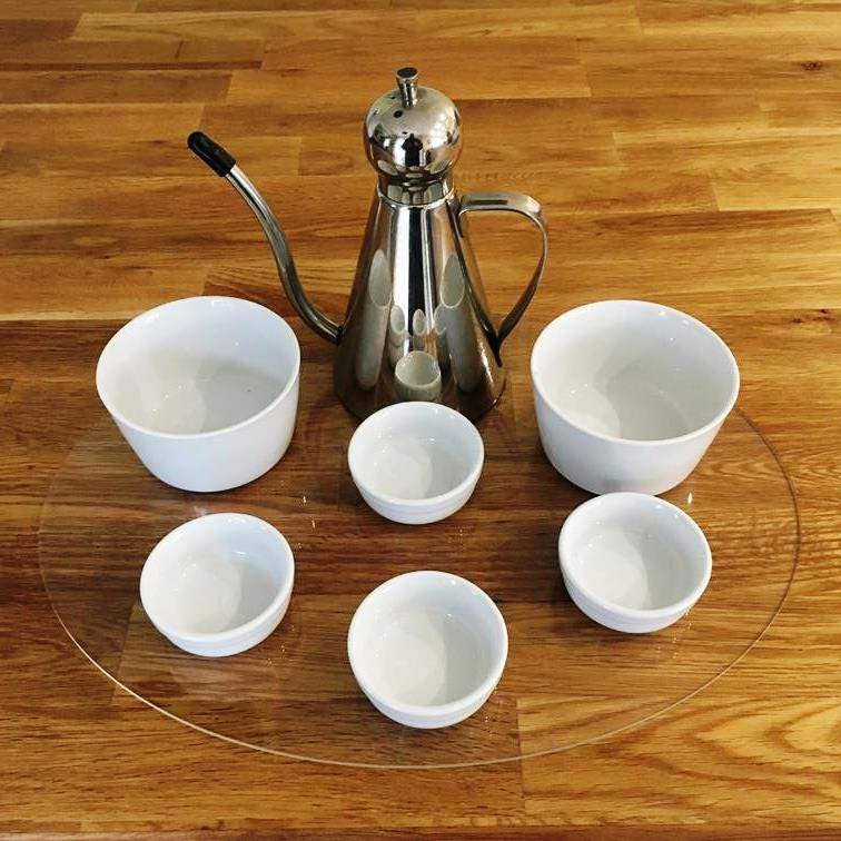 Oval Large Placemats / Serving Mats / Table Protectors Clear Gloss