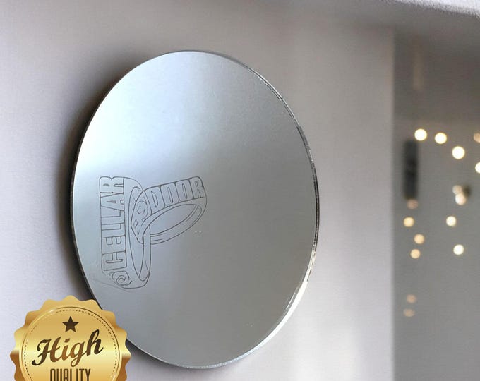 Custom Engraved Acrylic Mirror: Personalized Logo, Slogan, or Design