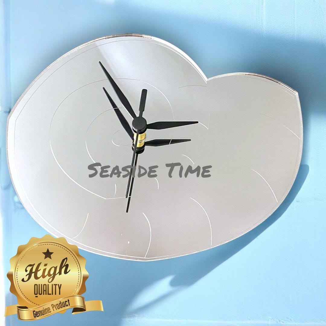 Nautilus Shell Shaped Clocks - Custom Colours/woods, Bespoke Shapes ...