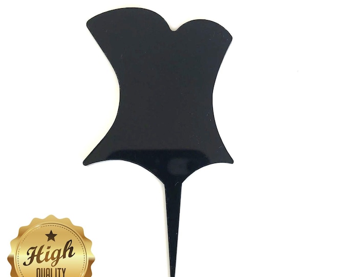 Bodice Shaped Cake Toppers & Cup Cake Toppers - Several Colour Options Available, Any Bespoke Style Made, Crafting Customised