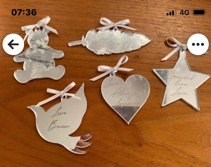 Custom Shaped Wall Art Mirrors, Your shape & Size, Engraving Services