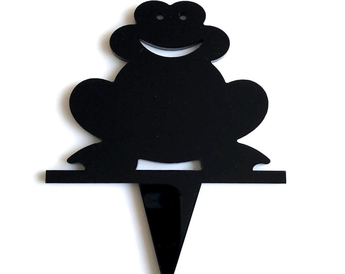 Frog Cake Toppers: Acrylic Cupcake Decoration