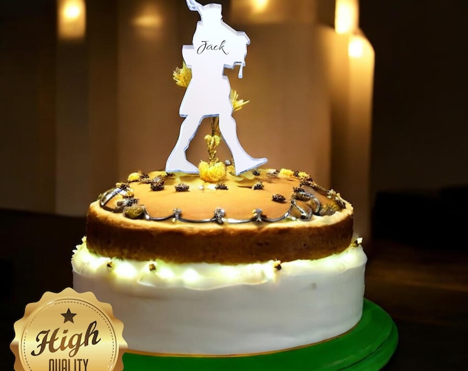 Scottish Bagpipe Player Shaped Cake Toppers - Custom Colours, Any Bespoke Style Made