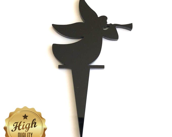 Colorful Christmas Angel Cake Toppers - Bespoke Designs, Eco-Friendly Material, Customizable Options, Crafting Supplies