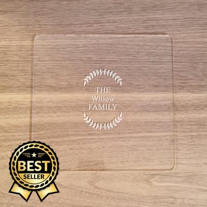 Protector de encimera de acrílico transparente: mantel individual personalizado, resistente al calor