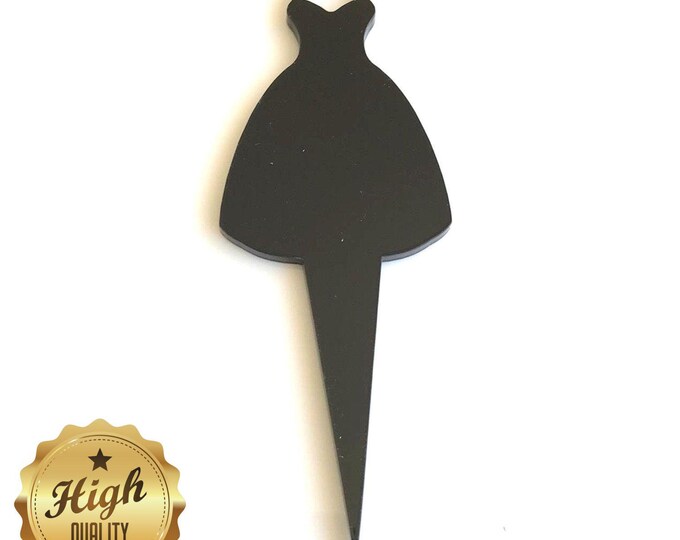 Ball Gown Shaped Cake Toppers & Cup Cake Toppers - Several Colour Options Available, Any Bespoke Style Made, Crafting Customised